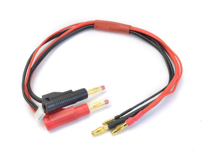 Logic Rc Charge Lead 4mm To 4mm Gold (2mm Gold Balance Lead) O-lgl 