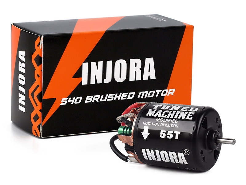 Injora 540 3-Slot Waterproof Brushed Motor 55T for 1/10 RC Crawler CRAW18178_55T