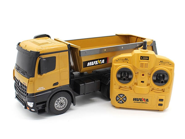 HuiNa 1: 14 Tipper/ Dump Truck 2.4G 10CH with Die Cast Cab, Bucket and Wheels CY1573