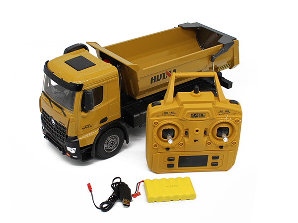 HuiNa Tipper DumpTruck 2.4G 10CH with Die Cast Cab and Dump Bed CY1582