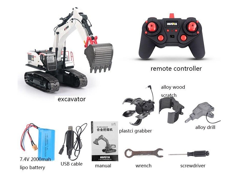 HuiNa 1:14 Excavator 2021 Model CY1594