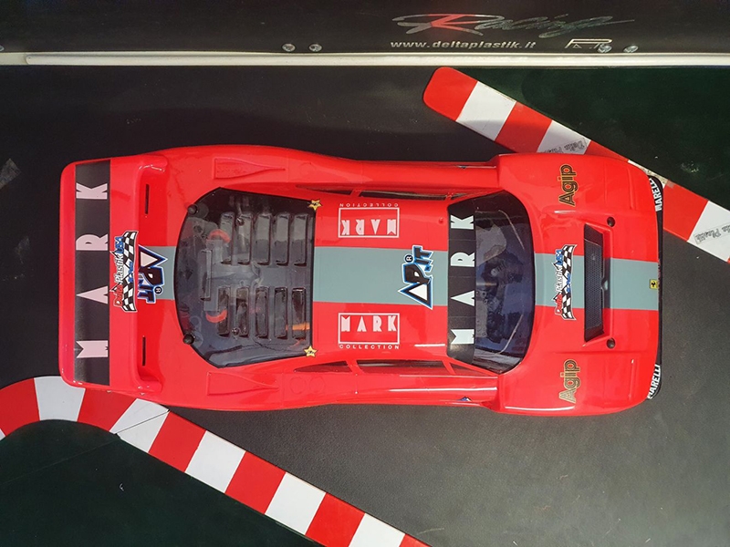 Delta Plastik S0040 - Ferrari F40 Clear Bodyshell 335mm WB DP-4001-SET