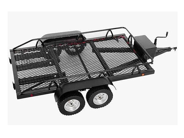 Fastrax Scale Dual Axle Truck/ Car Trailer with Ramps and LEDs FAST2372L