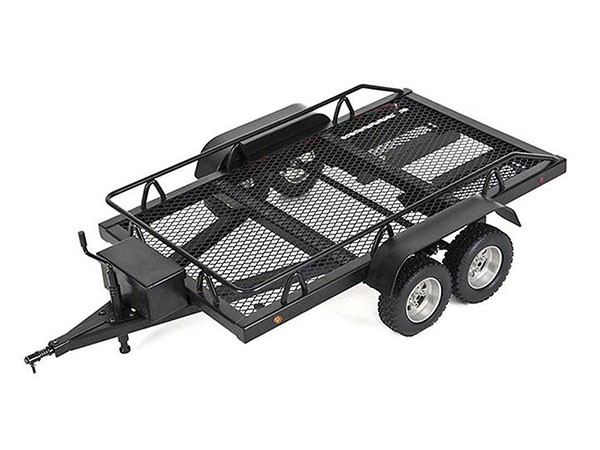 Fastrax Scale Dual Axle Truck/ Car Trailer with Ramps and LEDs FAST2372L