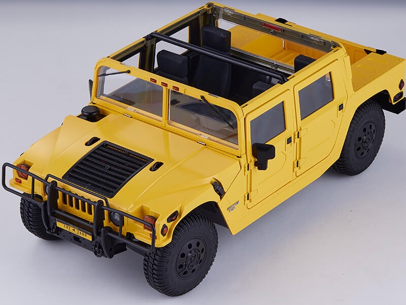 FMS Hummer H1 Alpha 1/12 Scale RTR - Yellow FMS11261RTRYL