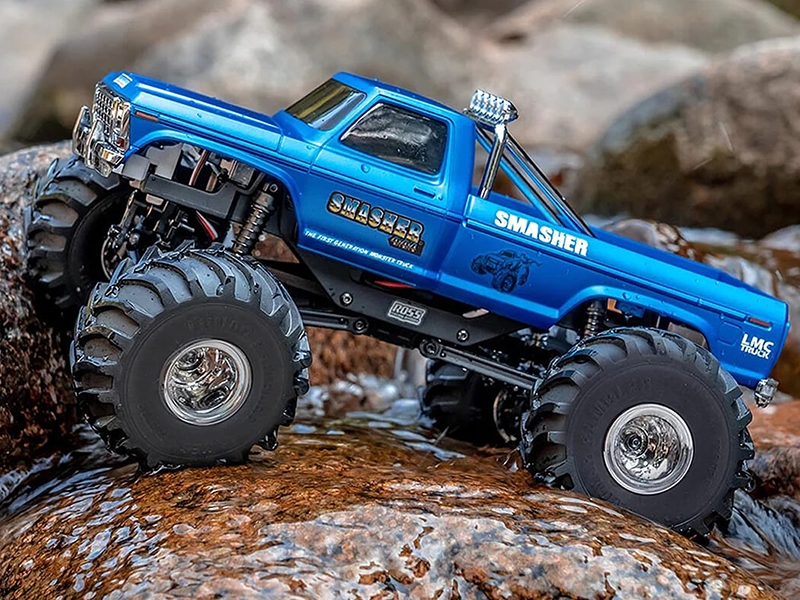 FMS FCX24 1/24th Smasher 4WD RTR - Blue V2 FMS12402RTRBUV2