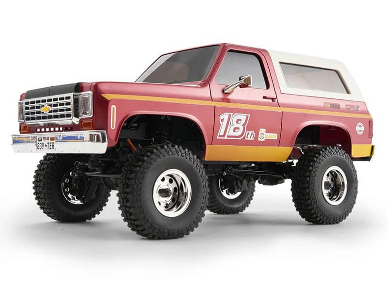 FMS 1:24th FCX24 Chevrolet K5 Blazer Pro RTR - Red FMS12403PRORTRRD