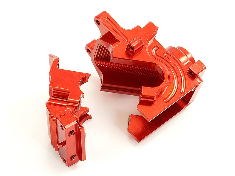 Fastrax Arrma Aluminium Diff Housing For Kraton/ Typhon/ Talion/ Limitless - Red FTAR029R