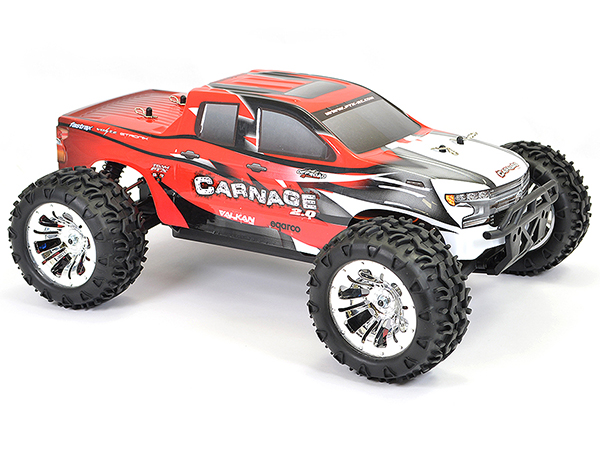 FTX Carnage 2.0 1/10 Brushed Truck 4wd RTR - Red FTX5537R