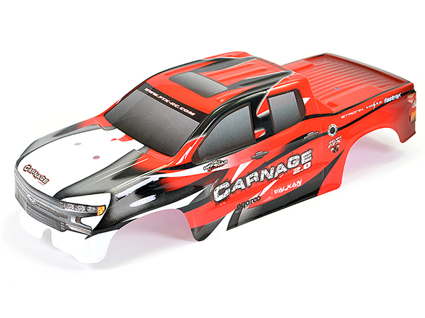 FTX Carnage 2.0 1/10 Brushed Truck 4wd RTR - Red FTX5537R