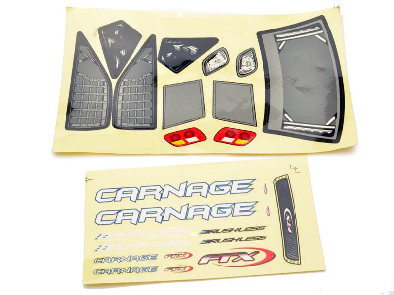 FTX Carnage Printed Body - Black Brushless FTX6342