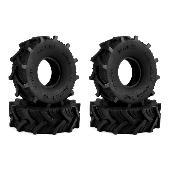 RC Overhaul Mud Terrain Tyres Set SCX/TRX4M 1.0 (2) G-RCO-TRX010