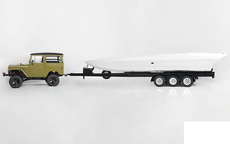 ZH0016 BigDog 1/10 Tri Axle Widebody Scale Boat Trailer ZH0016 RC4WD Z-H0016