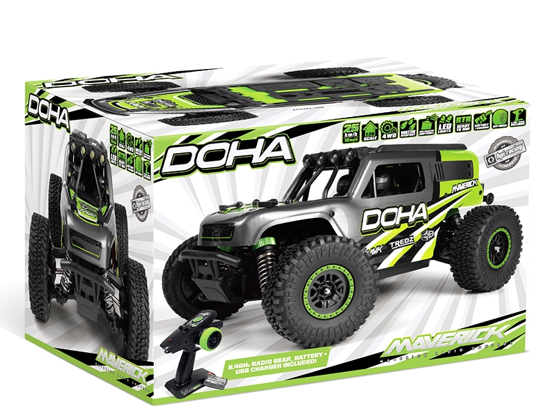 Maverick Doha 1/20 4WD Electric Truck - Green MV150703