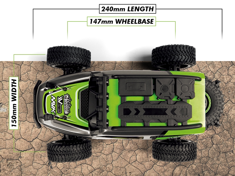 Maverick Doha 1/20 4WD Electric Truck - Green MV150703