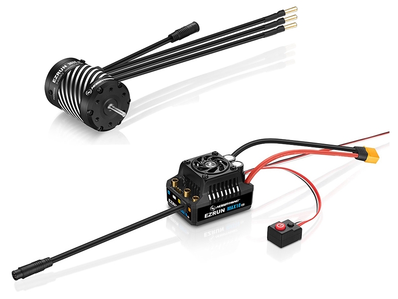 Hobbywing Combo MAX10 G2 80A ESC 3652SD 4100kV BLK G3 Motor HW38020347