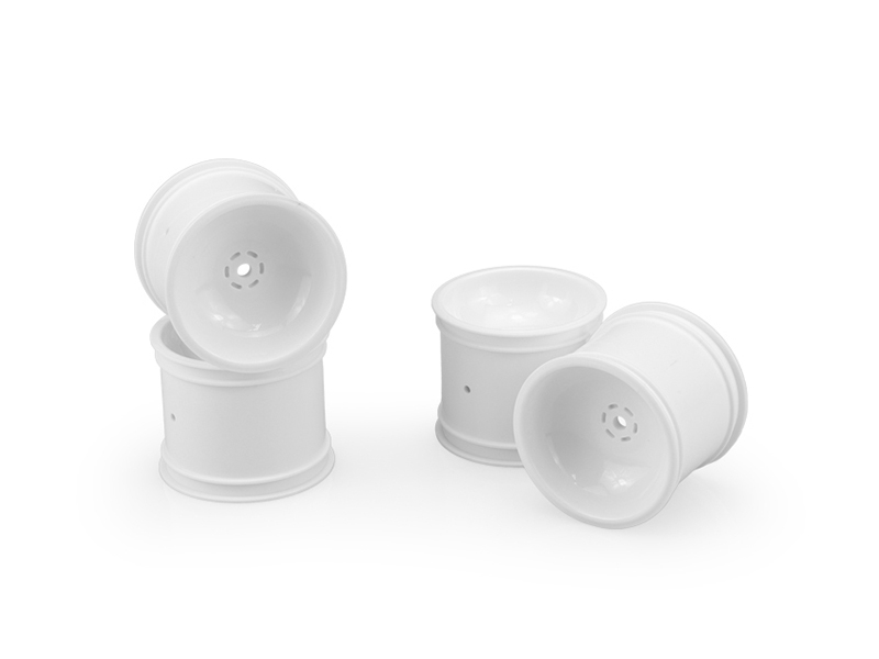 JConcepts Super Dish Rustler Stampede Rear Wheels 4 White