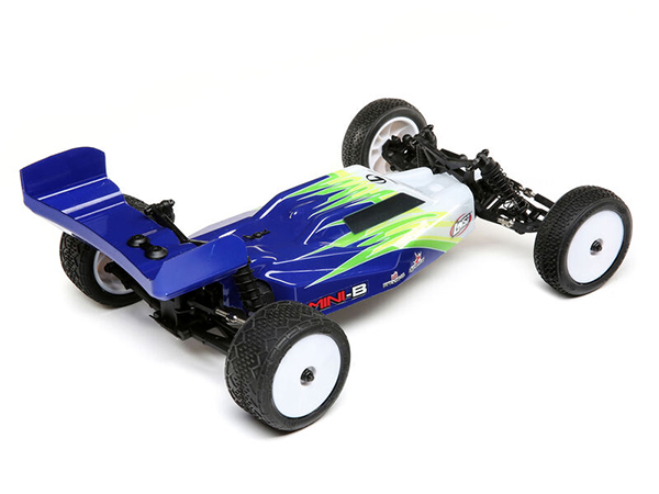 Losi 1/16 Mini-B Brushed RTR 2WD Buggy - Blue/White C-LOS01016T1