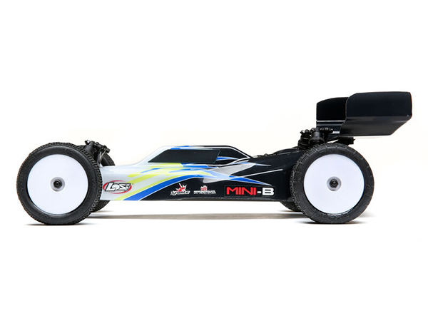 Losi 1/16 Mini-B Brushed RTR 2WD Buggy - Black/White C-LOS01016T2