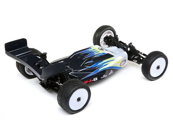 Losi 1/16 Mini-B Brushed RTR 2WD Buggy - Black/White C-LOS01016T2