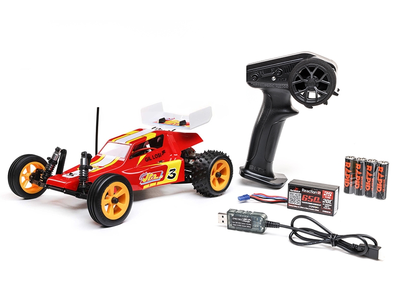 Losi 1/16 Mini JRX2 Brushed 2WD Buggy RTR - Red C-LOS01020T1