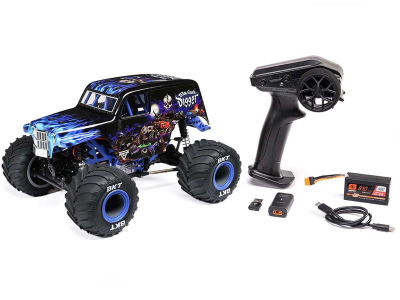 Losi 1/18 Mini LMT 4X4 Brushed Monster Truck RTR - Son-Uva Digger C-LOS01026T2