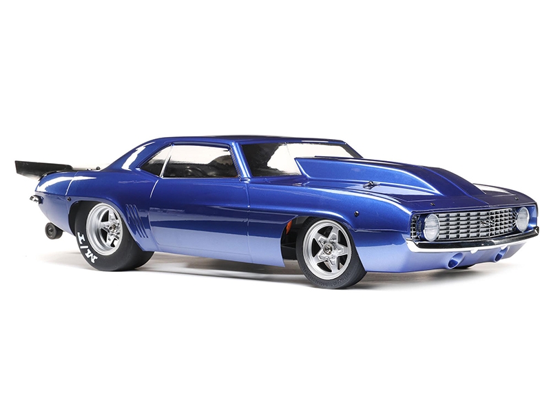 Losi 69 Camaro 22S Drag Car, BL RTR, Blue: 1/10 2WD C-LOS03035T2