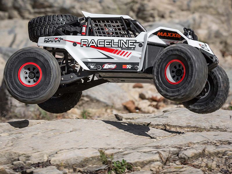 Losi Super Rock Rey v2: 1/6 4WD Rock Racer, RTR - White C-LOS05016V2T1