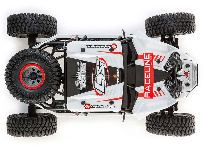 Losi Super Rock Rey v2: 1/6 4WD Rock Racer, RTR - White C-LOS05016V2T1