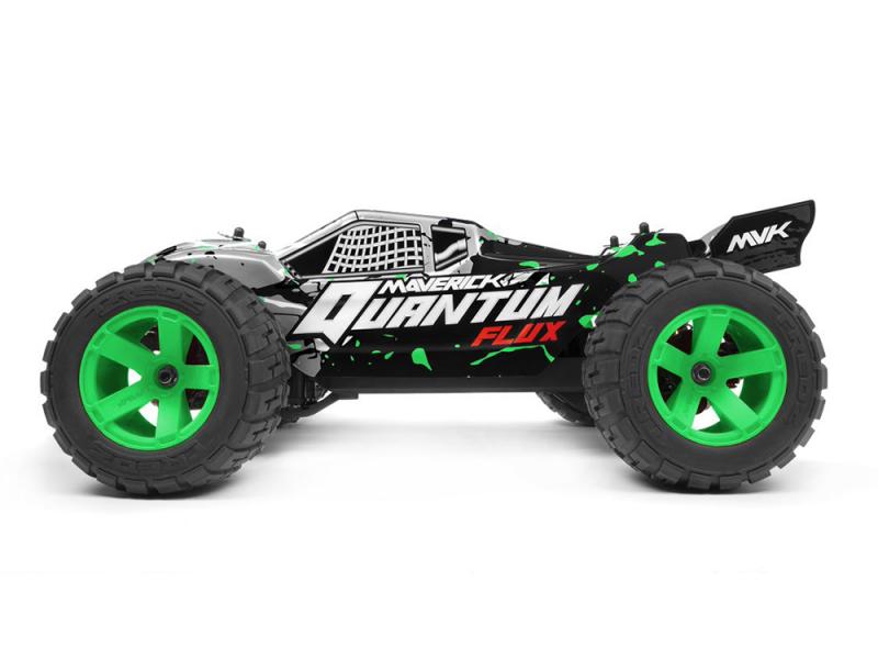 Maverick Quantum XT Flux 80A 1/10 4WD Stadium Truck - Silver/Green MV150208