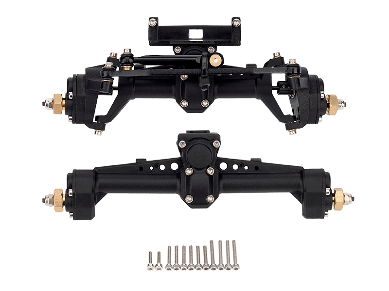 MEUS Racing Nylon Axles Front/Rear Portal Axle for SCX24 (Black) MR691