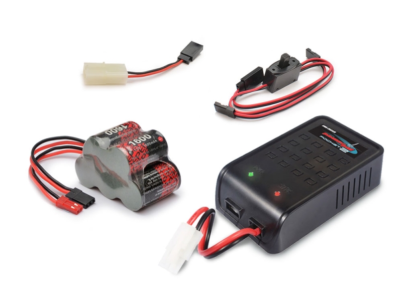 Modelsport UK 6v Receiver Battery and Quick Charger Pack (Hump Pack) MSRX-PPLH