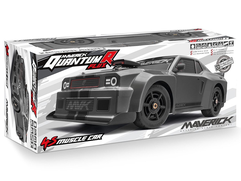 Maverick Quantum R Flux 4S 1/8 4WD Muscle Car - Grey MV150311