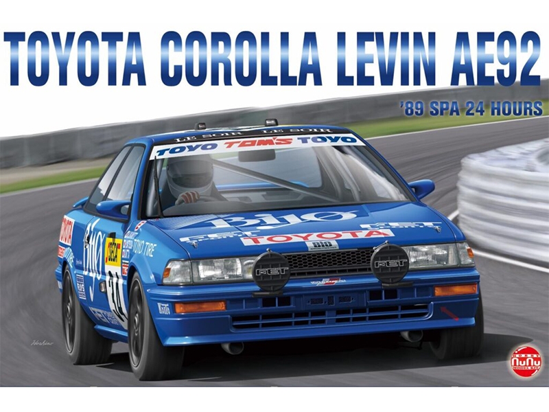 NuNu Model Kit Toyota Corolla Levin AE92 24H Spa 1989 NU24016