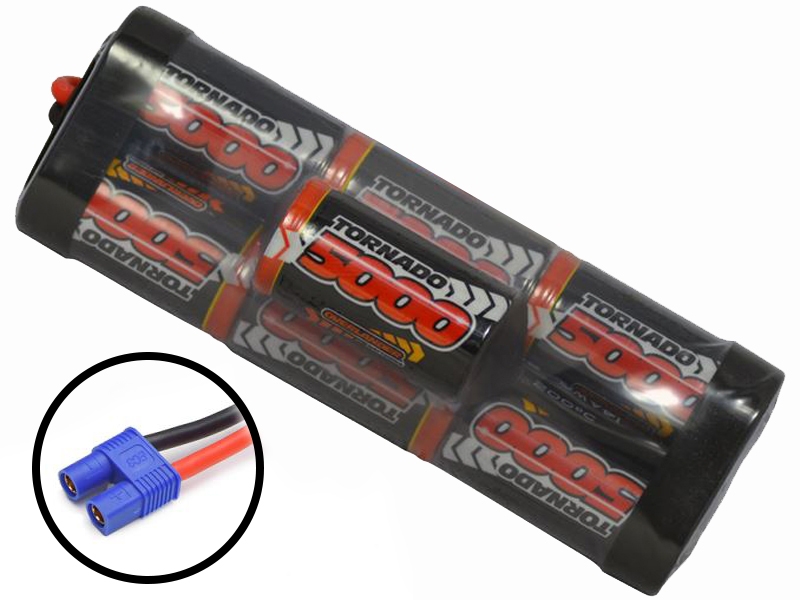 Overlander Nimh Battery Pack SubC 5000mAh 8.4v (7-Cell Hump) Premium Sport - EC3 0003031-EC3