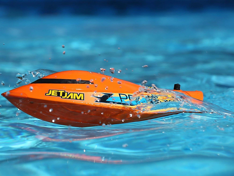 ProBoat Jet Jam V2 12in Self-Righting Pool Racer Brushed RTR - Orange B-PRB08031V2T1