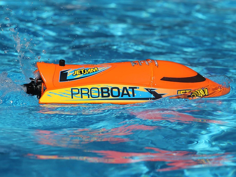 ProBoat Jet Jam V2 12in Self-Righting Pool Racer Brushed RTR - Orange B-PRB08031V2T1