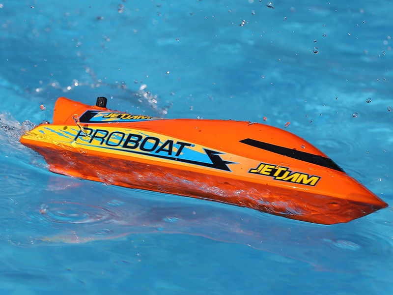 ProBoat Jet Jam V2 12in Self-Righting Pool Racer Brushed RTR - Orange B-PRB08031V2T1