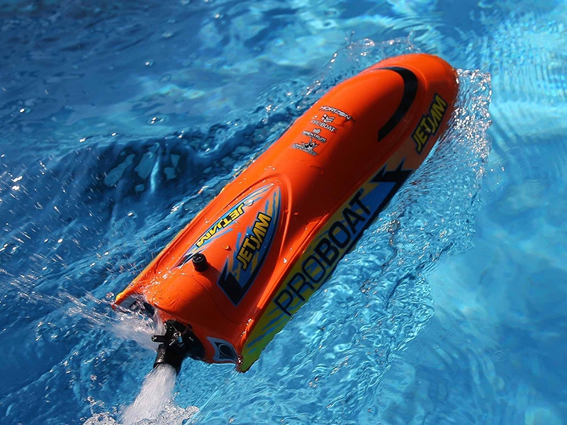 ProBoat Jet Jam V2 12in Self-Righting Pool Racer Brushed RTR - Orange B-PRB08031V2T1