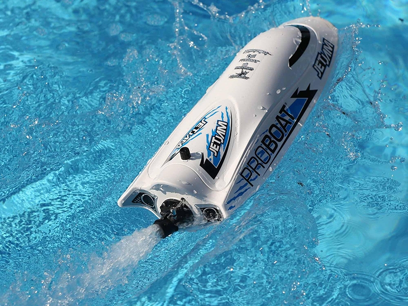 ProBoat Jet Jam V2 12in Self-Righting Pool Racer Brushed RTR - White B-PRB08031V2T2