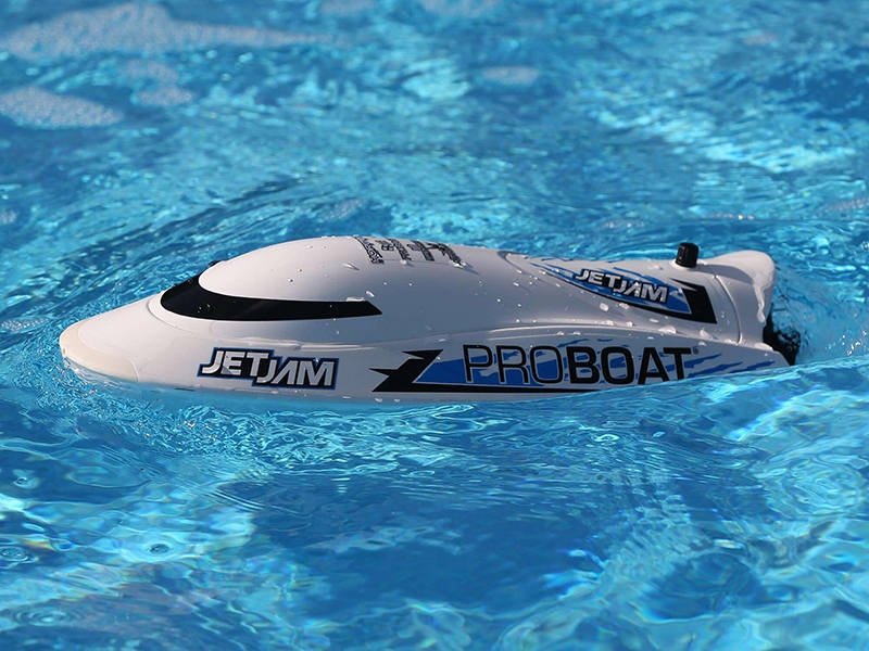 ProBoat Jet Jam V2 12in Self-Righting Pool Racer Brushed RTR - White B-PRB08031V2T2