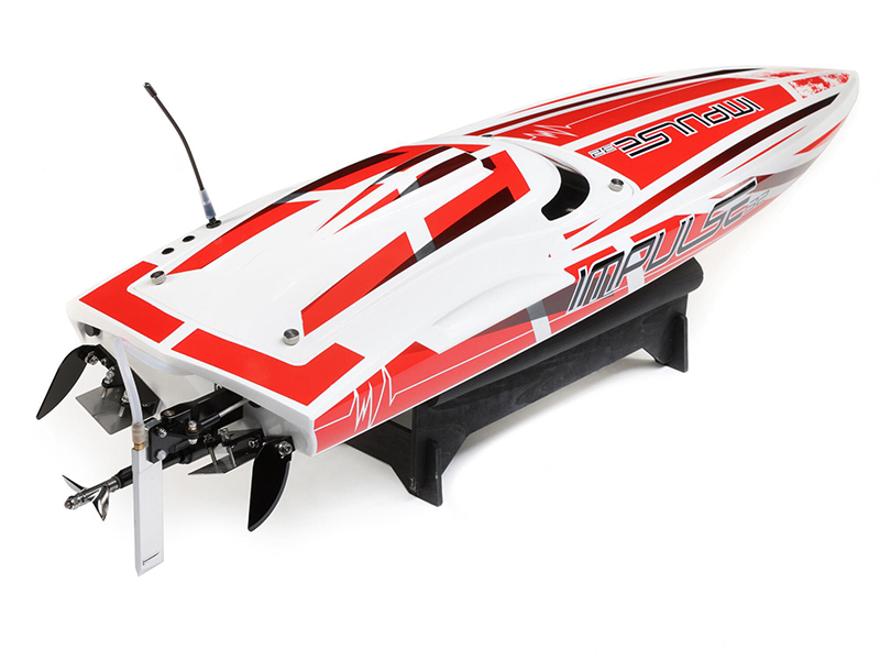 ProBoat Impulse 32 Brushless Deep-V RTR with Smart - White/Red B-PRB08037T2