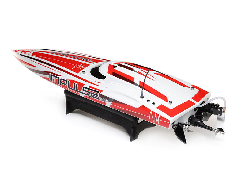 ProBoat Impulse 32 Brushless Deep-V RTR with Smart - White/Red B-PRB08037T2