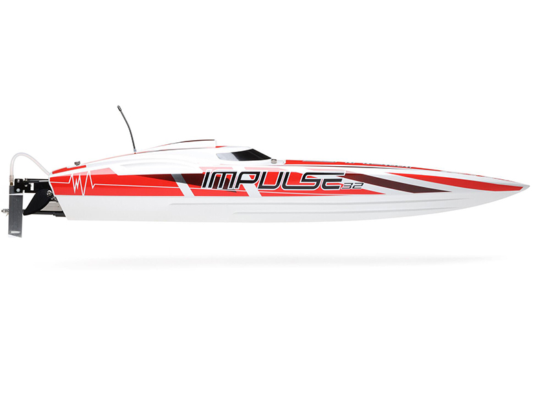 ProBoat Impulse 32 Brushless Deep-V RTR with Smart - White/Red B-PRB08037T2