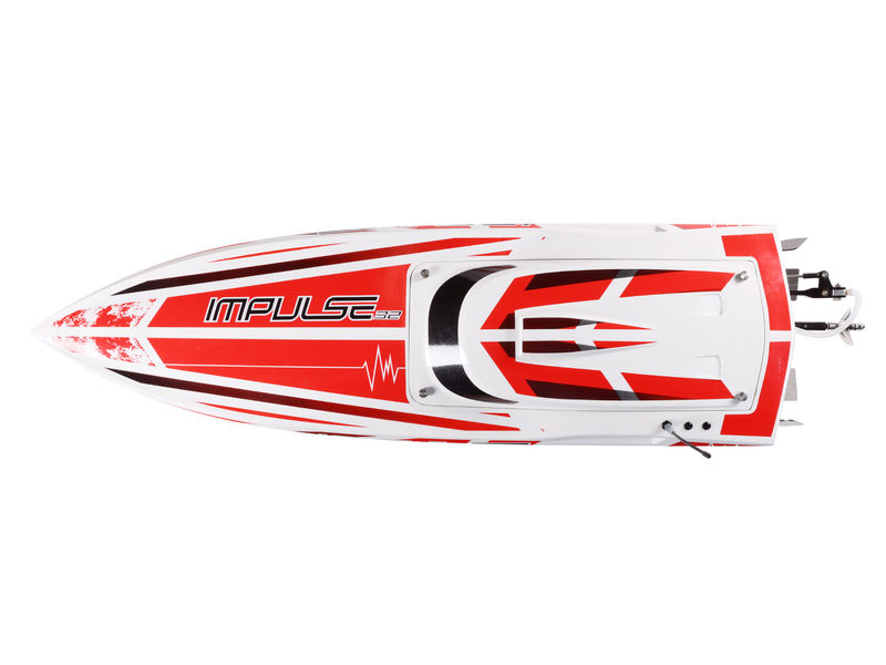 ProBoat Impulse 32 Brushless Deep-V RTR with Smart - White/Red B-PRB08037T2