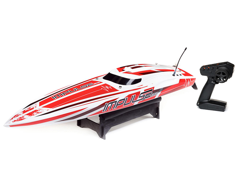 ProBoat Impulse 32 Brushless Deep-V RTR with Smart - White/Red B-PRB08037T2