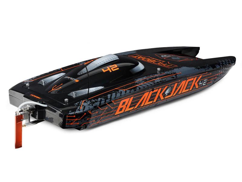 ProBoat Blackjack 42inch 8S Brushless Catamaran RTR - Black/Orange B-PRB08043T1