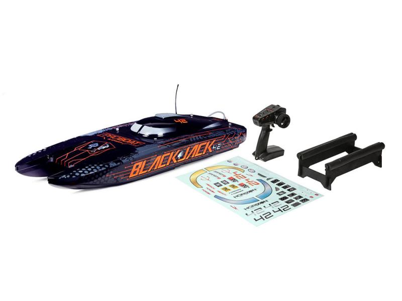 ProBoat Blackjack 42inch 8S Brushless Catamaran RTR - Black/Orange B-PRB08043T1