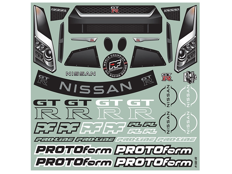 Protoform Nissan GT-R R35 Pro Mod Clear Bodyshell for Drag Car PRM158500