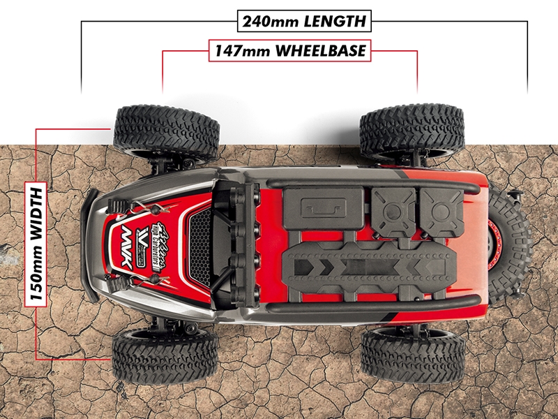 Maverick Doha 1/20 4WD Electric Truck - Red MV150701